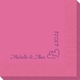 Corner Text with Graphic Double Hearts Napkins Image 3 of 3